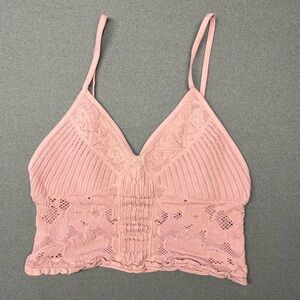 Pink Lace Bralette